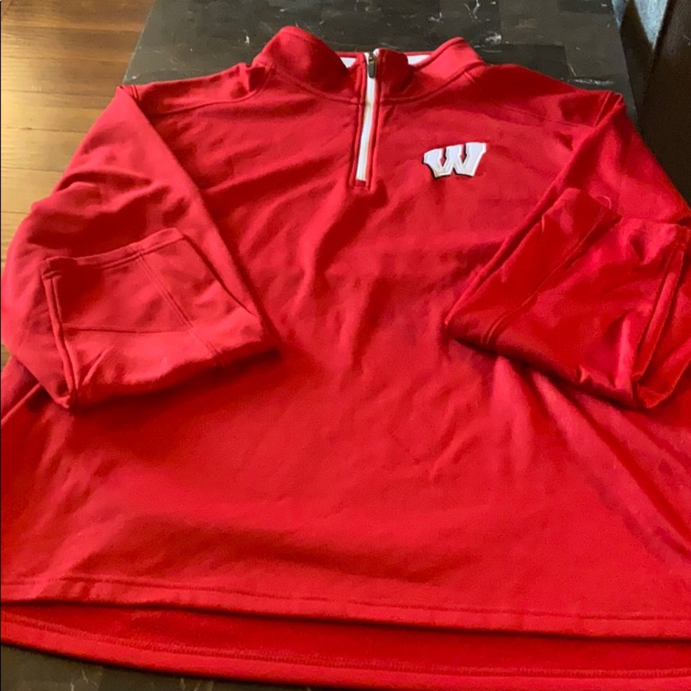 Colosseum Wisconsin Badgers 1/4 Zip Jacket - XXL